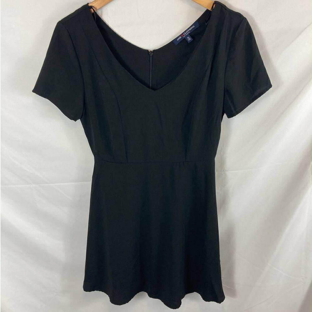 One Clothing Black Skater Dress Size small